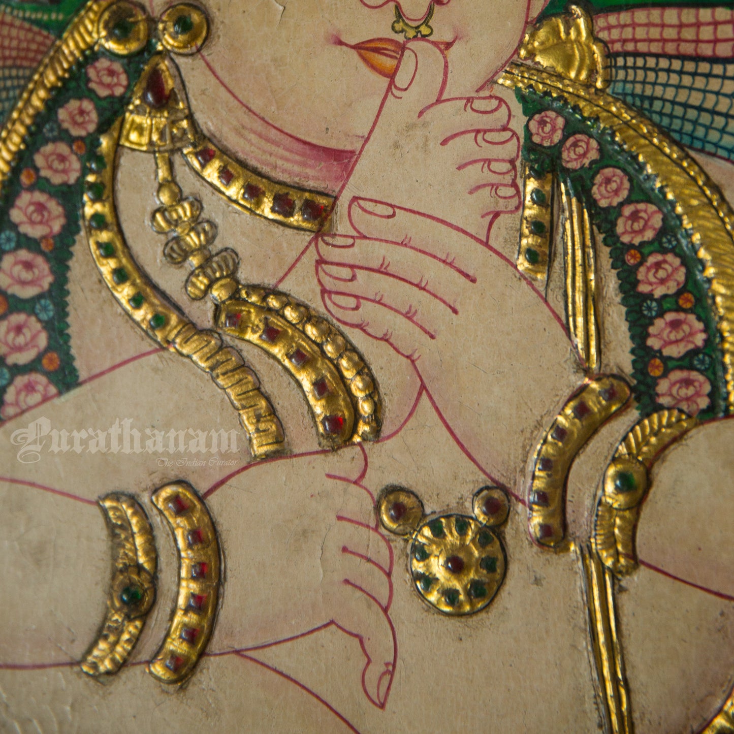 Baby Krishna On Banyan Leaf