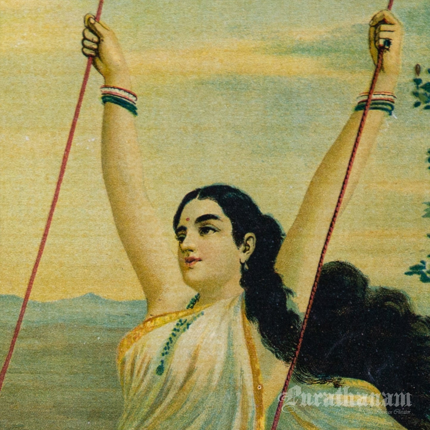 Mohini by Ravi Varma - Lithograph Print
