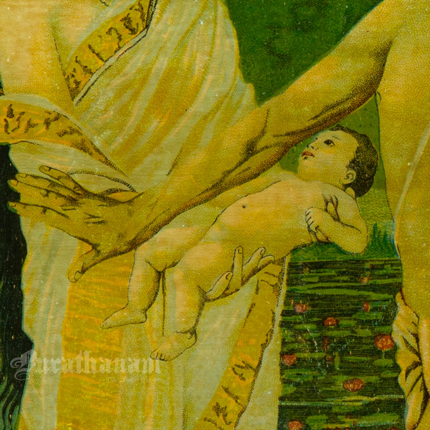 Vishwamitra Menaka (Shakuntala Janam) by Ravi Varma (Oleograph Print)
