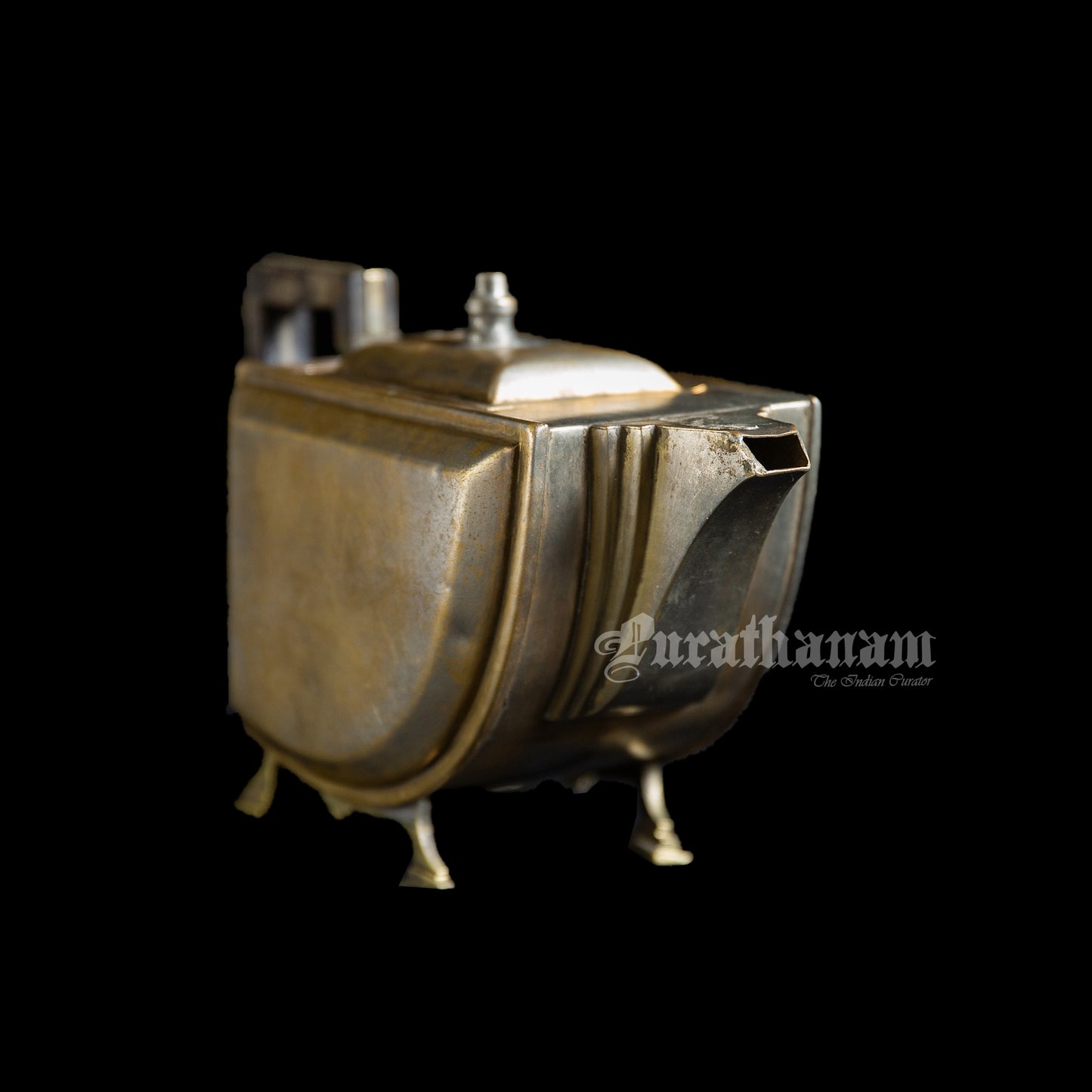 Art Deco Tea Kettle - Brass