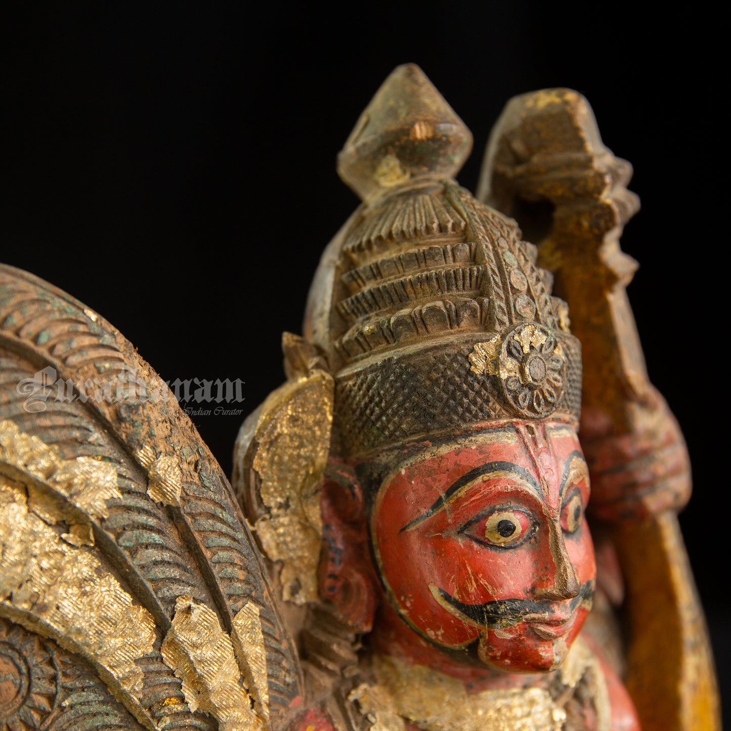 Gandharva wooden Sculpture
