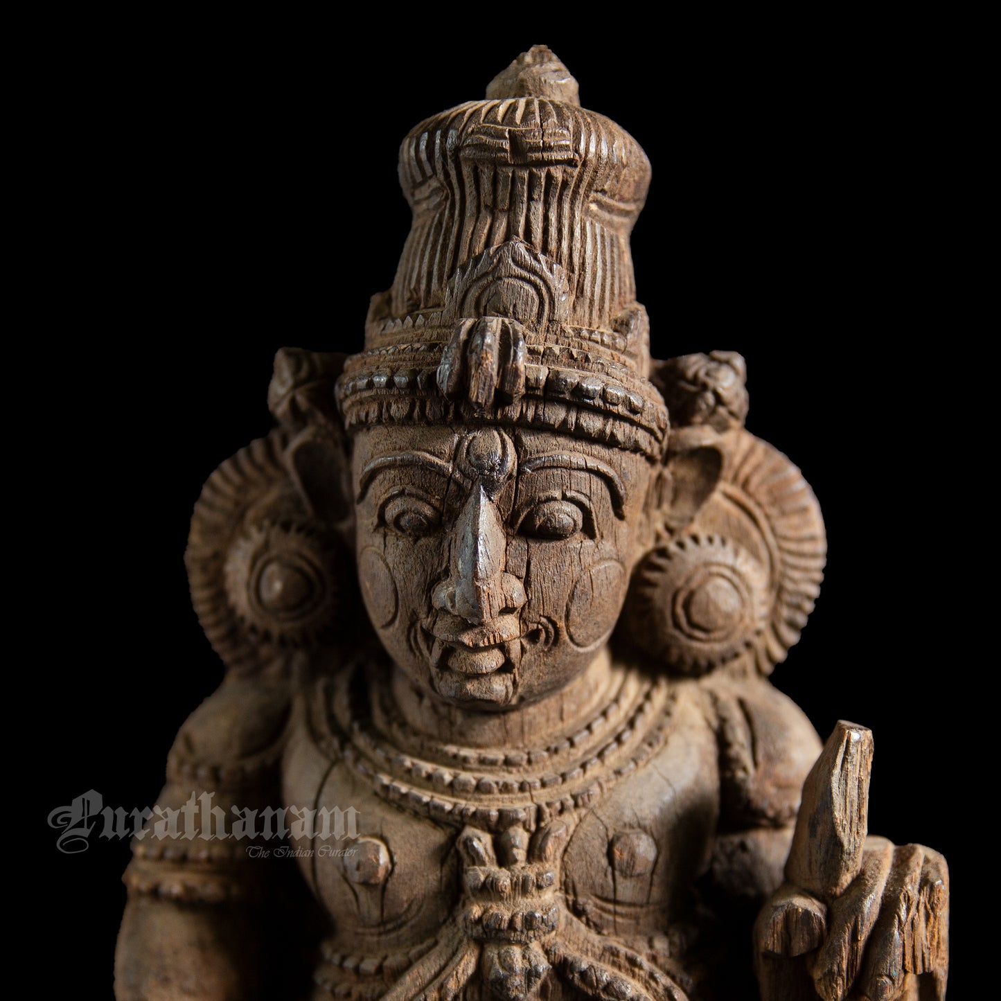 Dwarapalak Wooden Sculpture