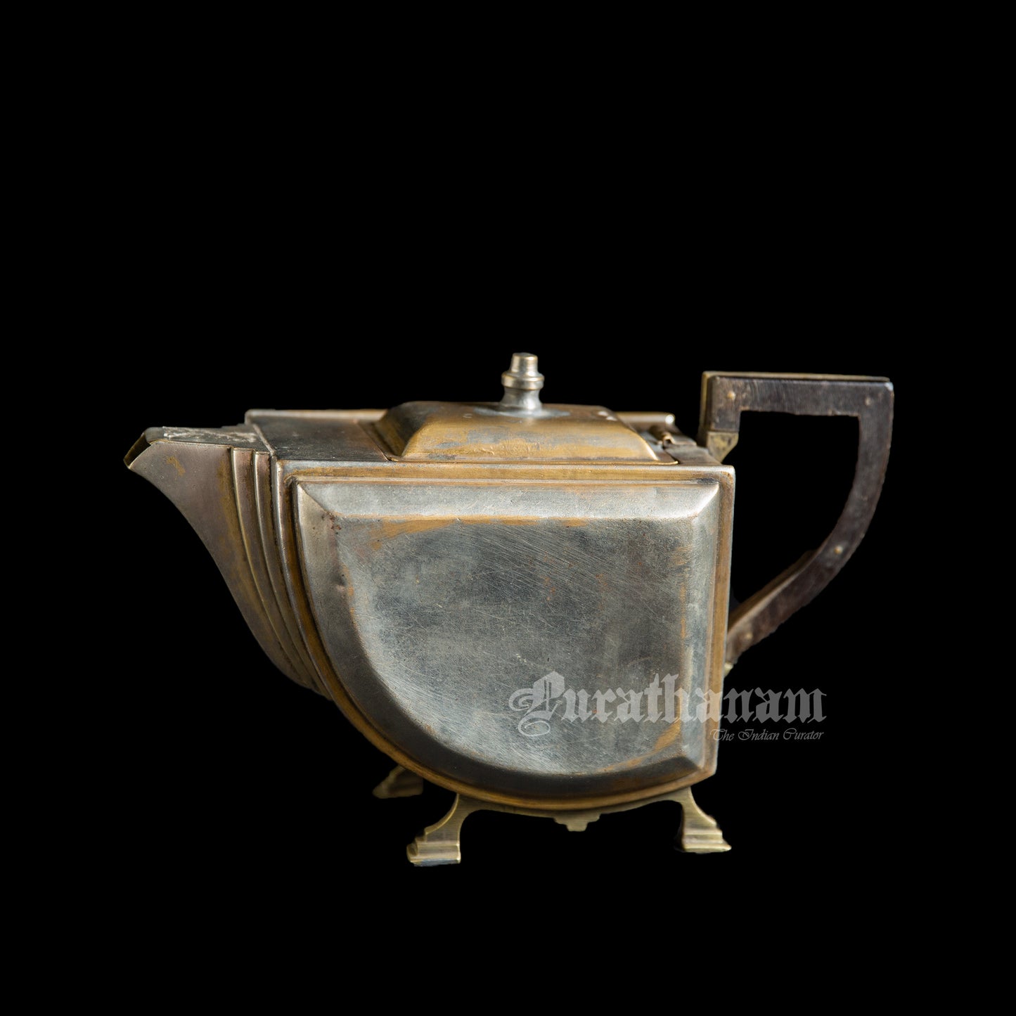 Art Deco Tea Kettle - Brass