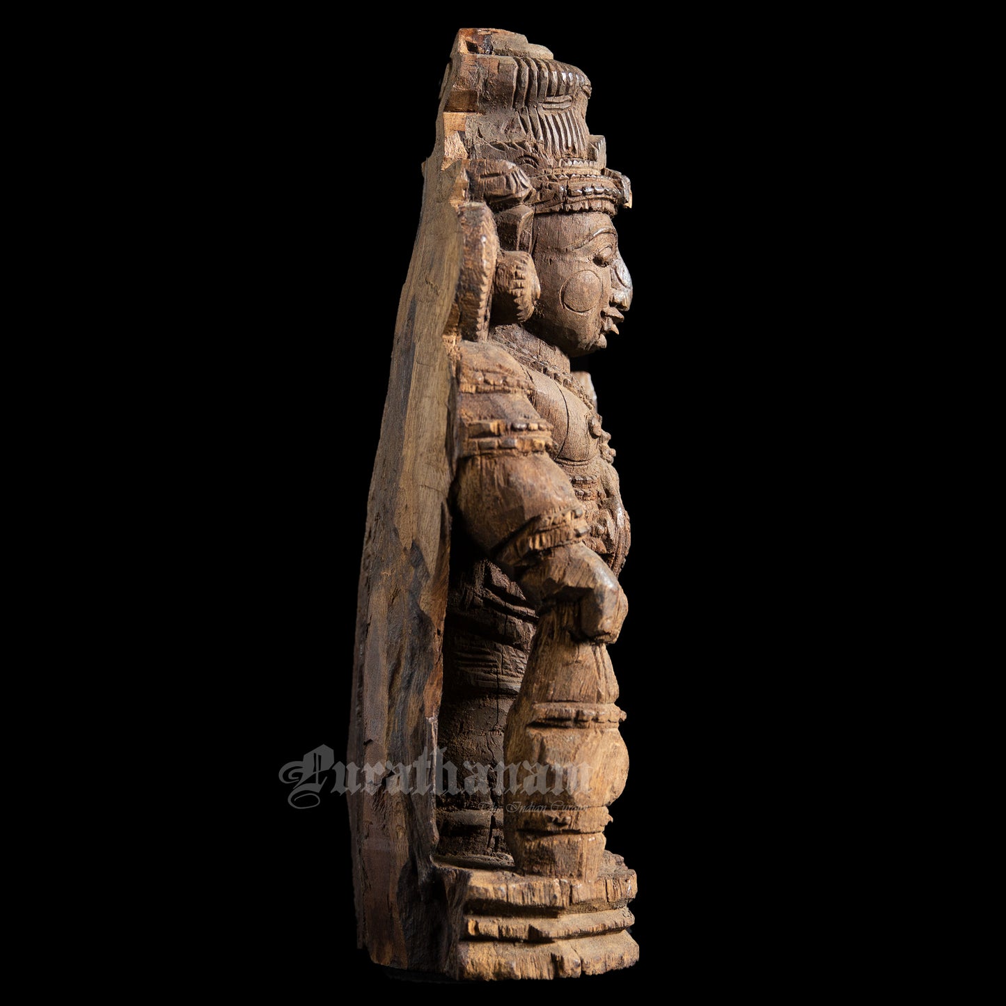 Dwarapalak Wooden Sculpture