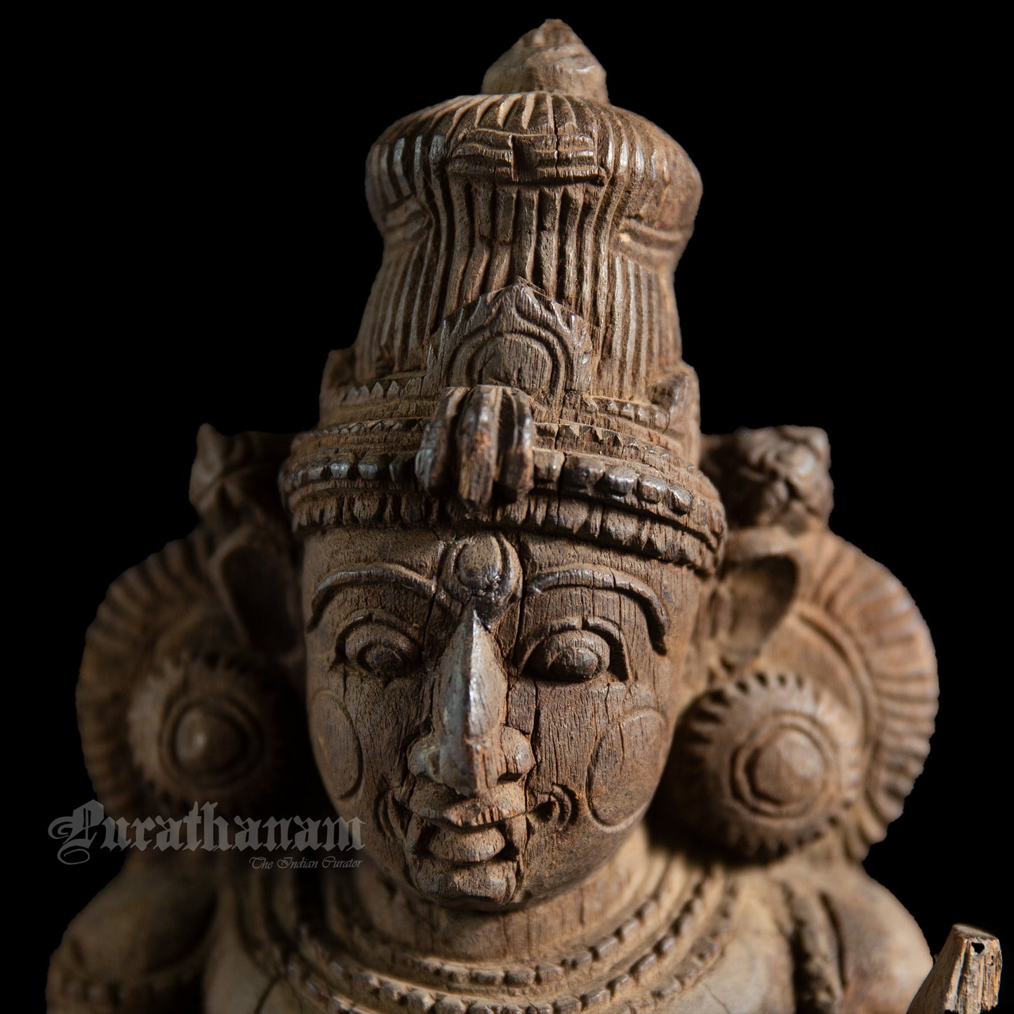Dwarapalak Wooden Sculpture