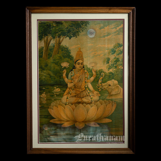 Lakshmi - Oleograph Print (Ravi Varma)