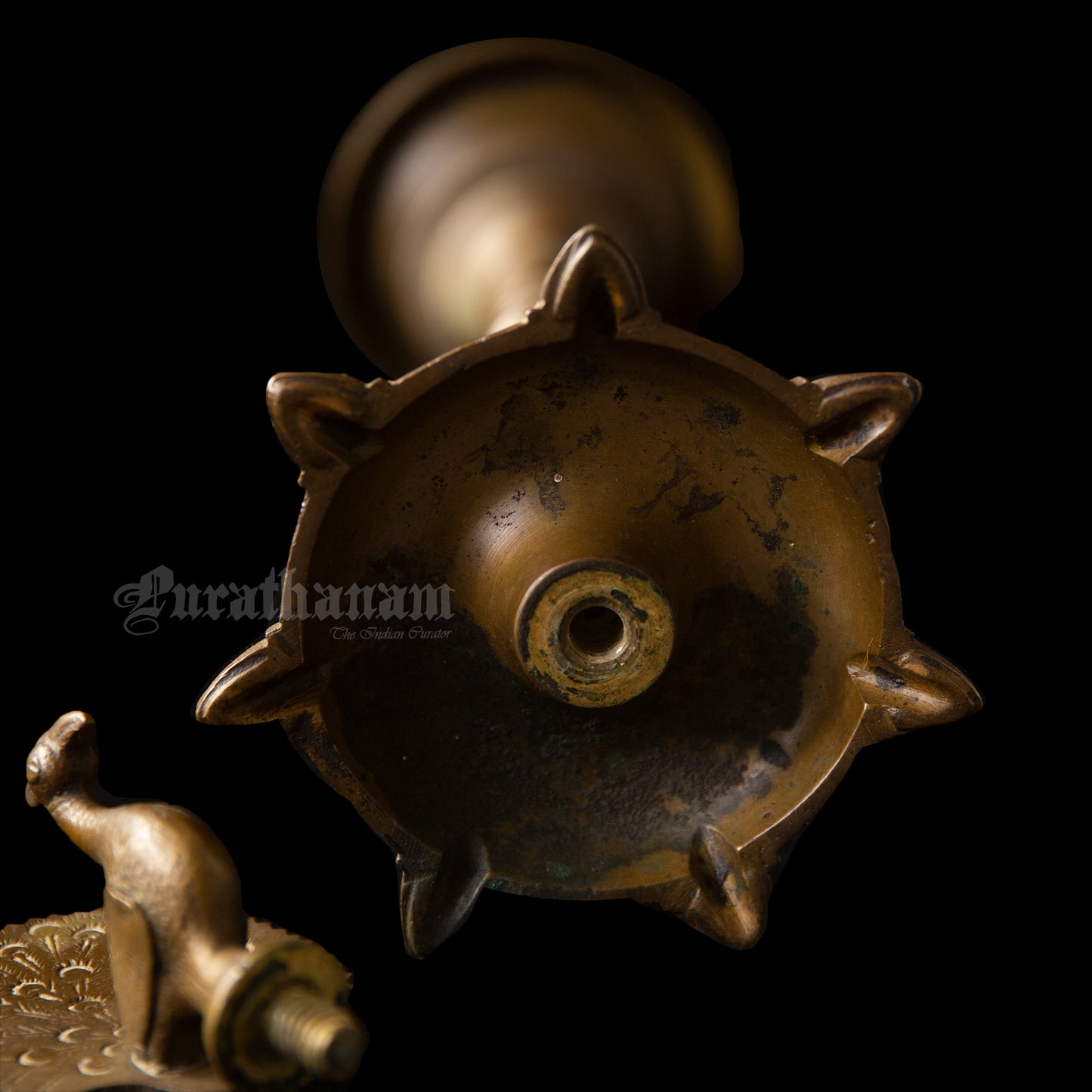 Peacock Kuthuvilakku - Brass (Indian Oil Lamps)