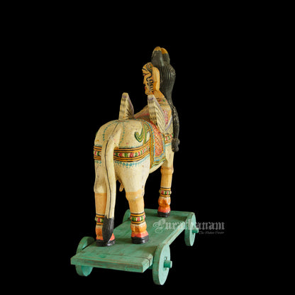 Kamadhenu - Wooden sculpture