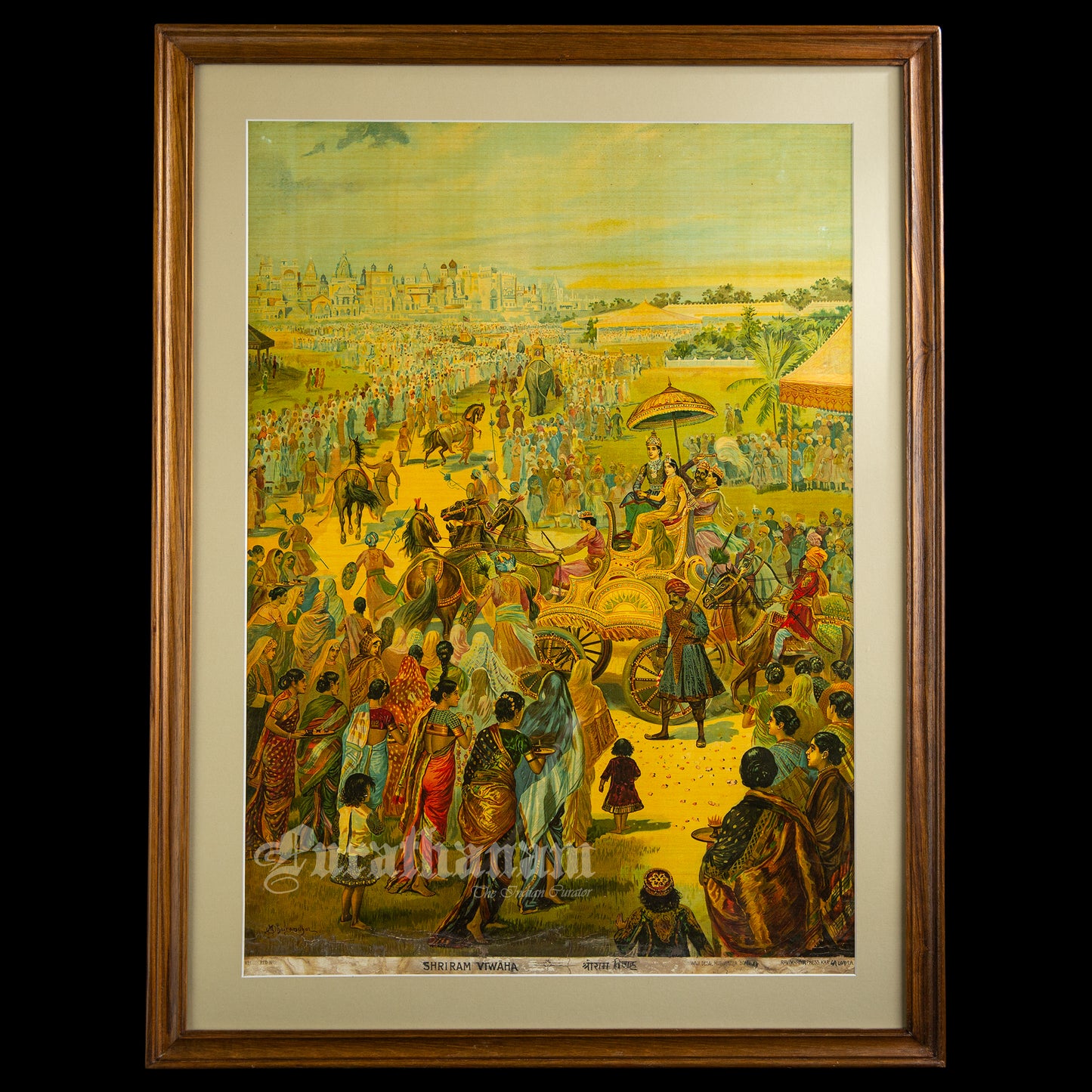 Shri Ram Viwaha by M. V. Dhurandhar - Oleograph Print