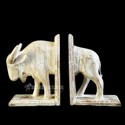 White Bull Bookends