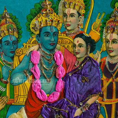 Ram Panchayat  by Ravi Varma - Oleograph Print (Embellished)
