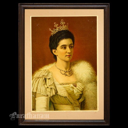 Elena queen of Italy - Oleograph Print (German Print)