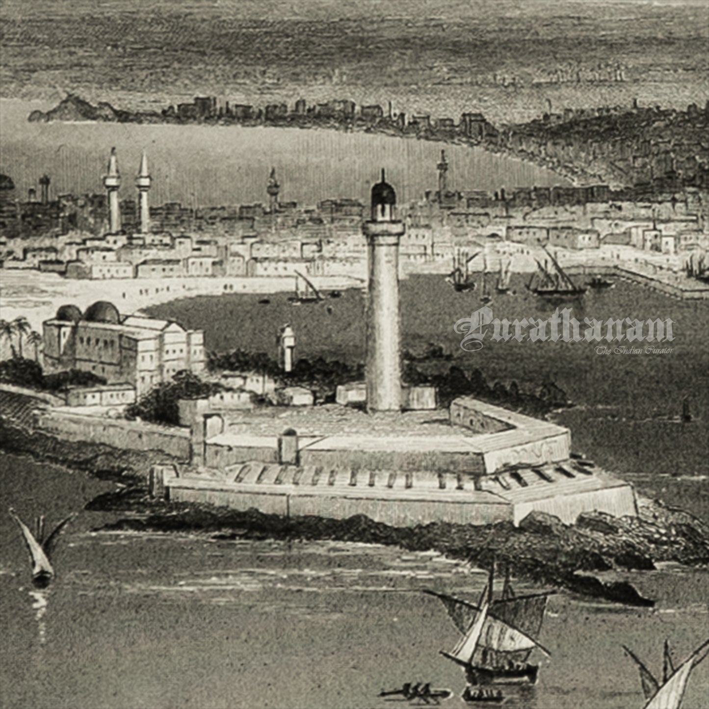 Alexandria -Steel Engraving