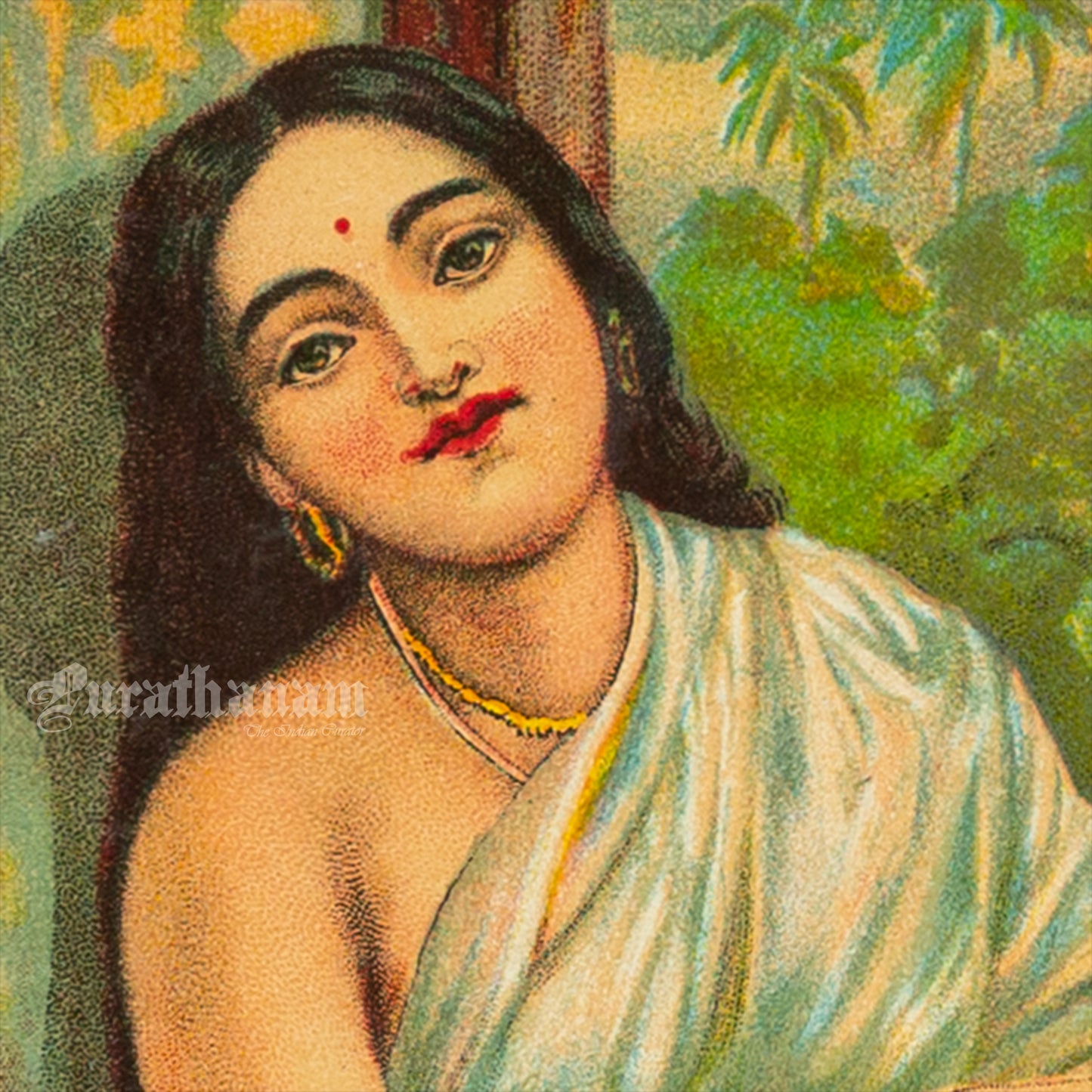 Manorama by Ravi Varma ( Lithograph Print)