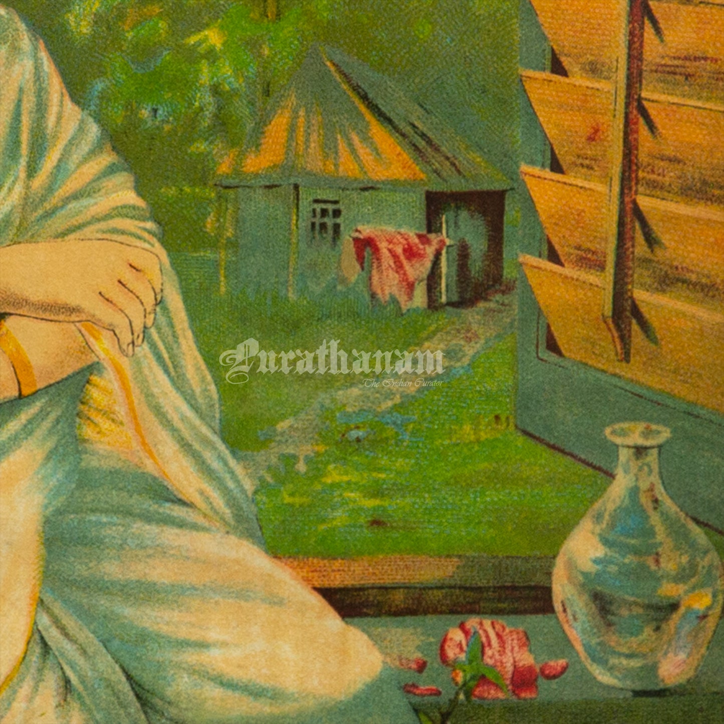 Manorama by Ravi Varma ( Lithograph Print)