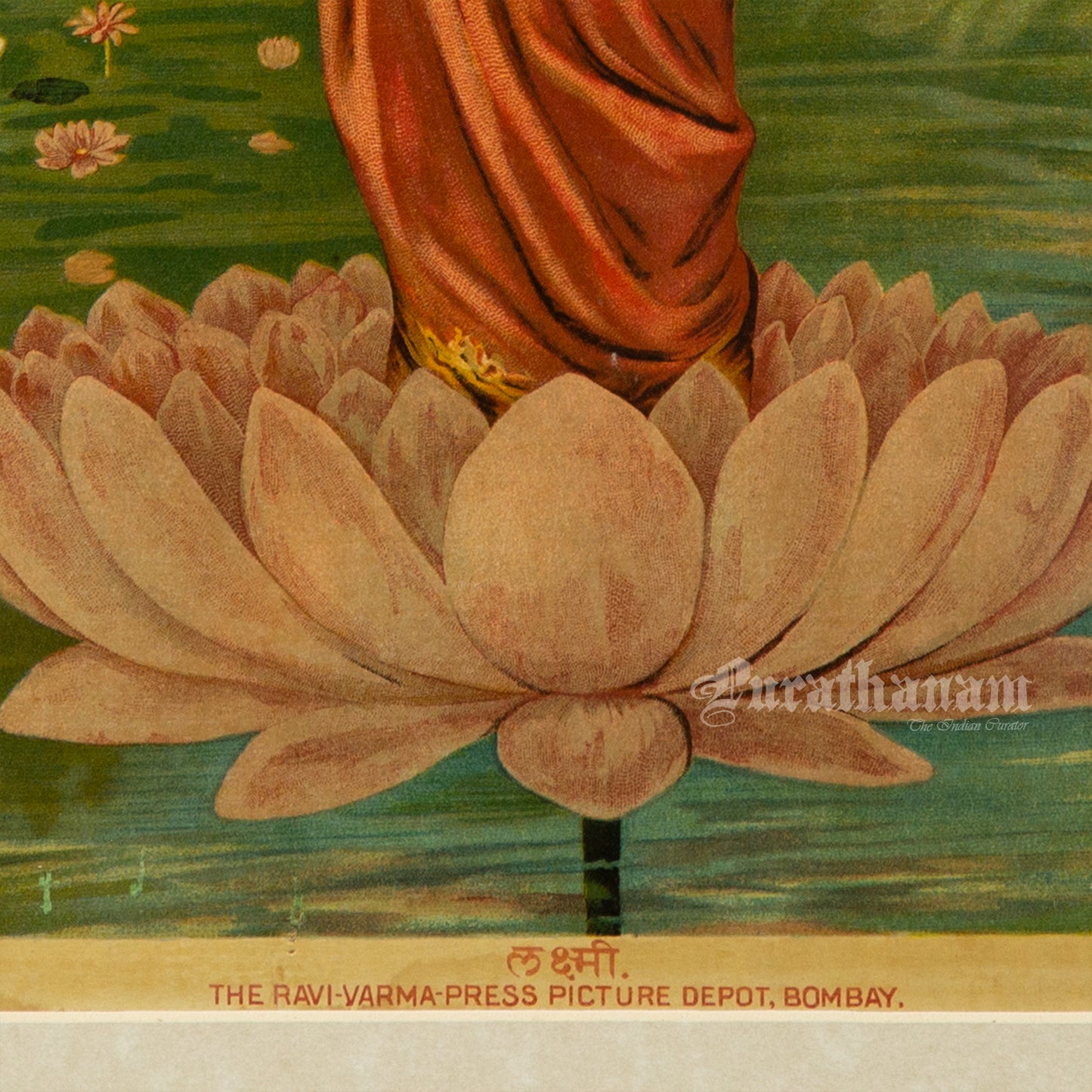 Lakshmi - Oleograph Print (Ravi Varma)