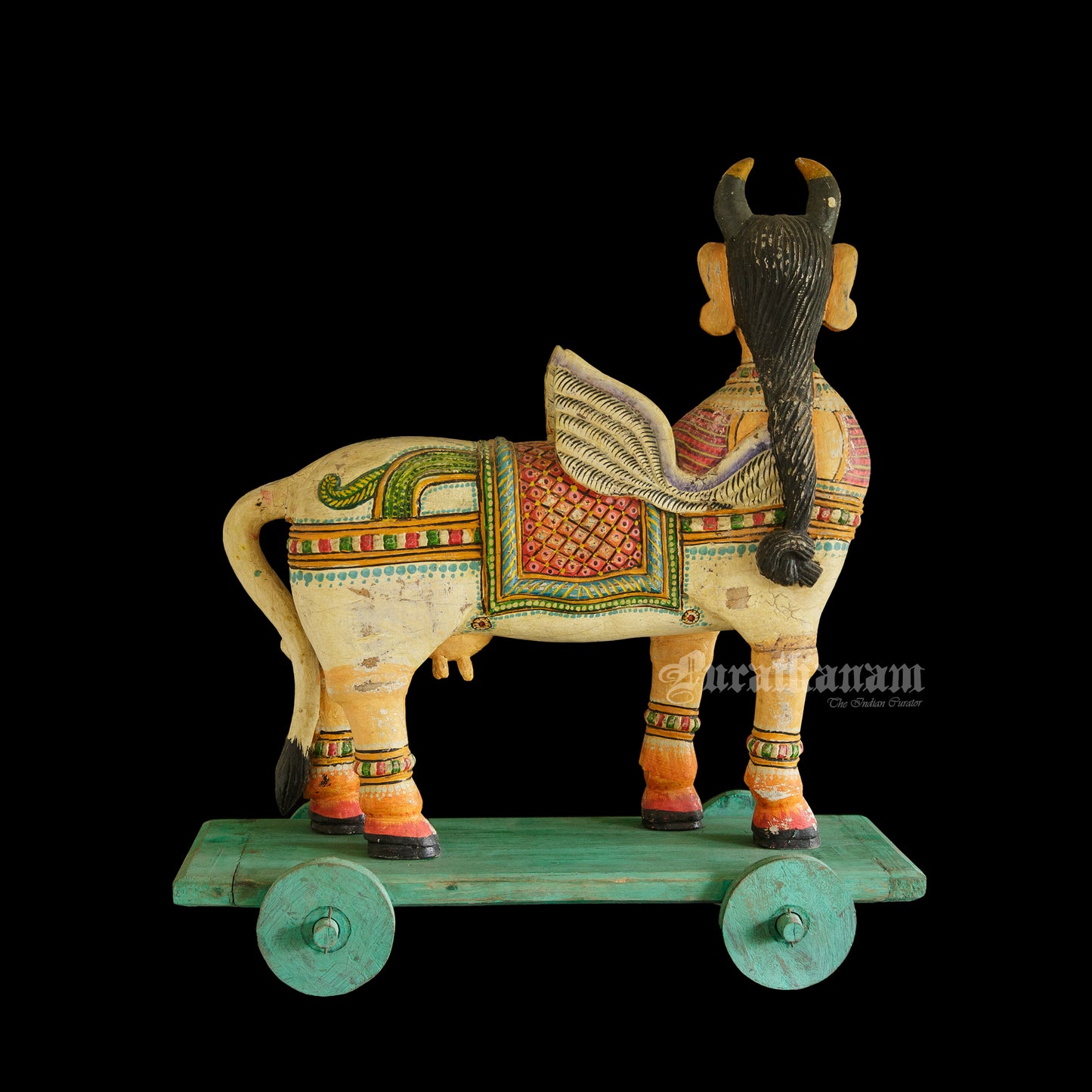 Kamadhenu - Wooden sculpture