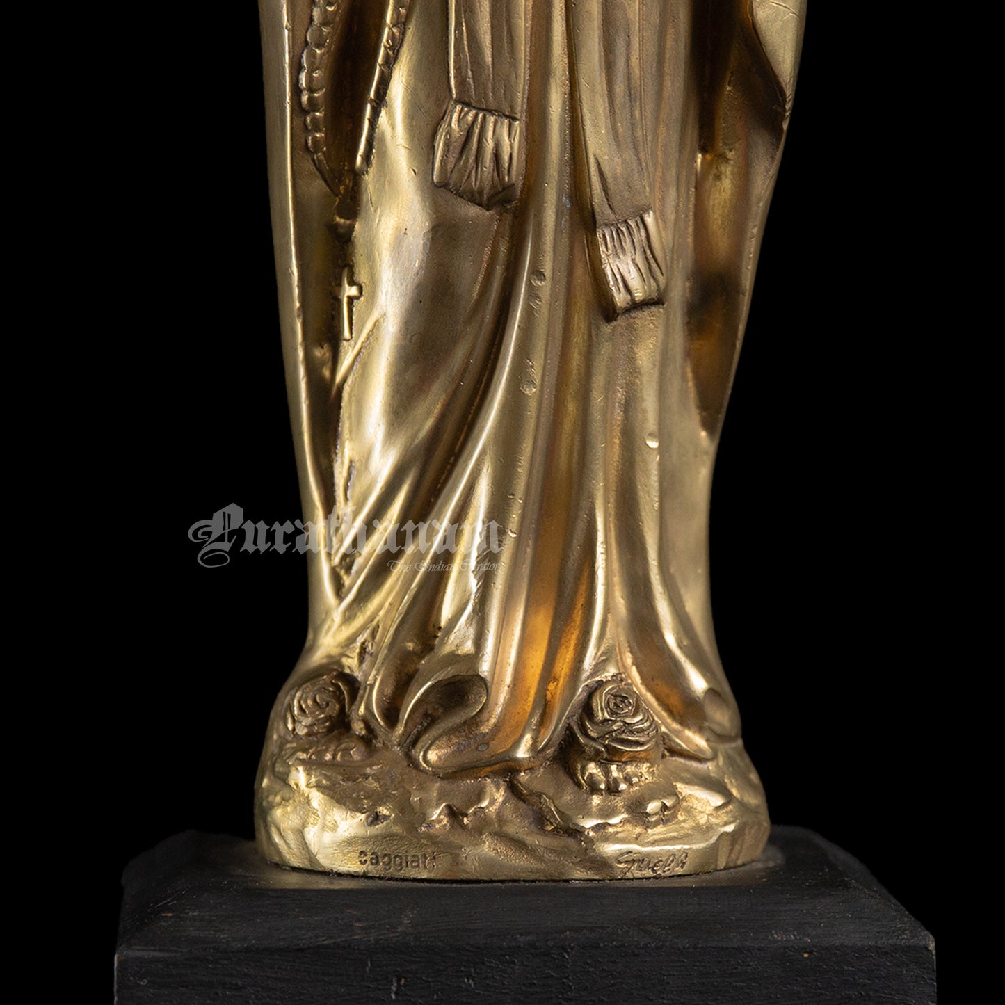The Virgin Mary - Brass Sculpture
