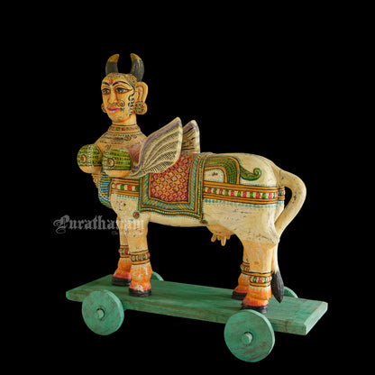 Kamadhenu - Wooden sculpture