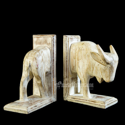 White Bull Bookends