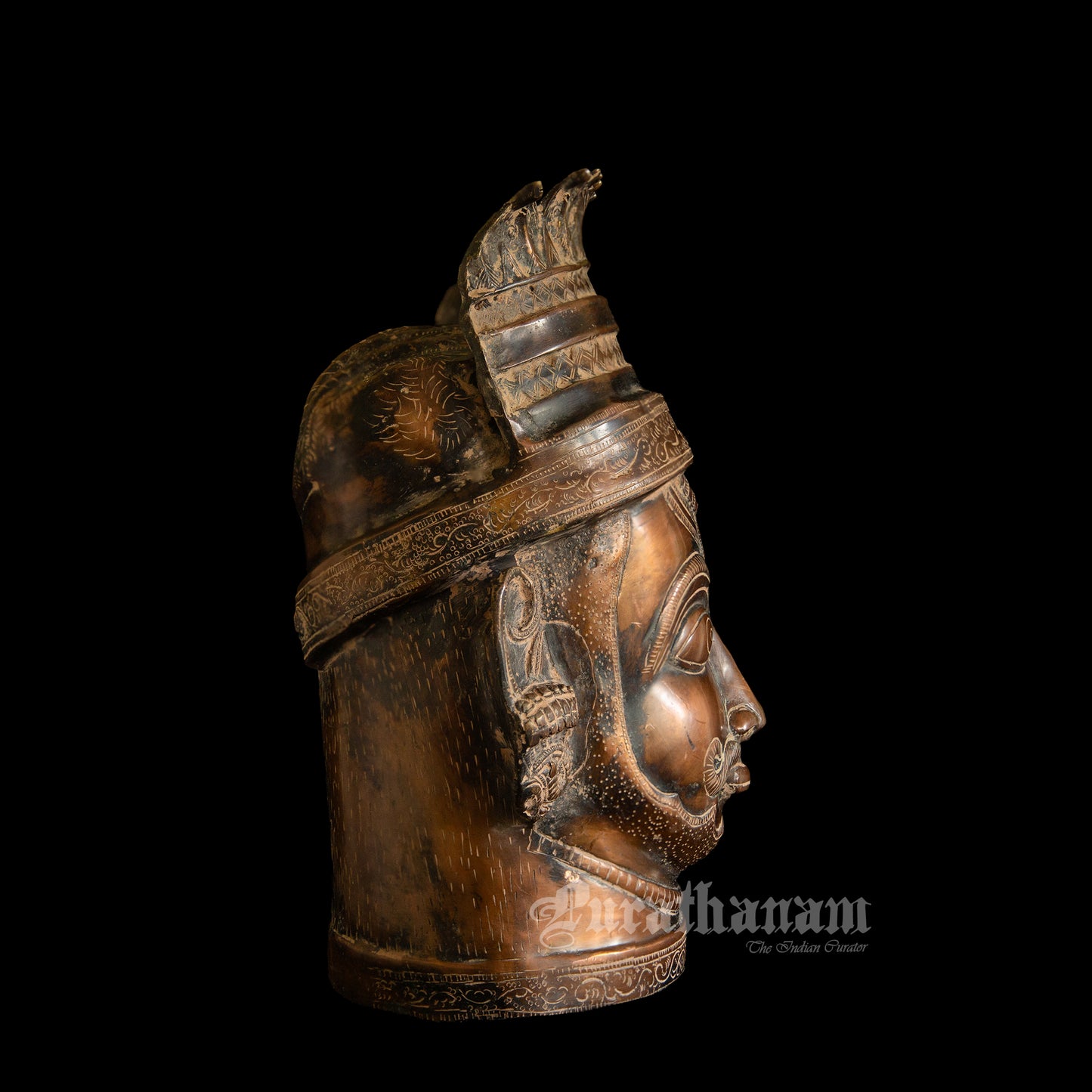 Bhairava Head   - Brass