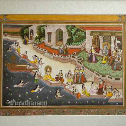 Krishna Leela – Miniature Painting