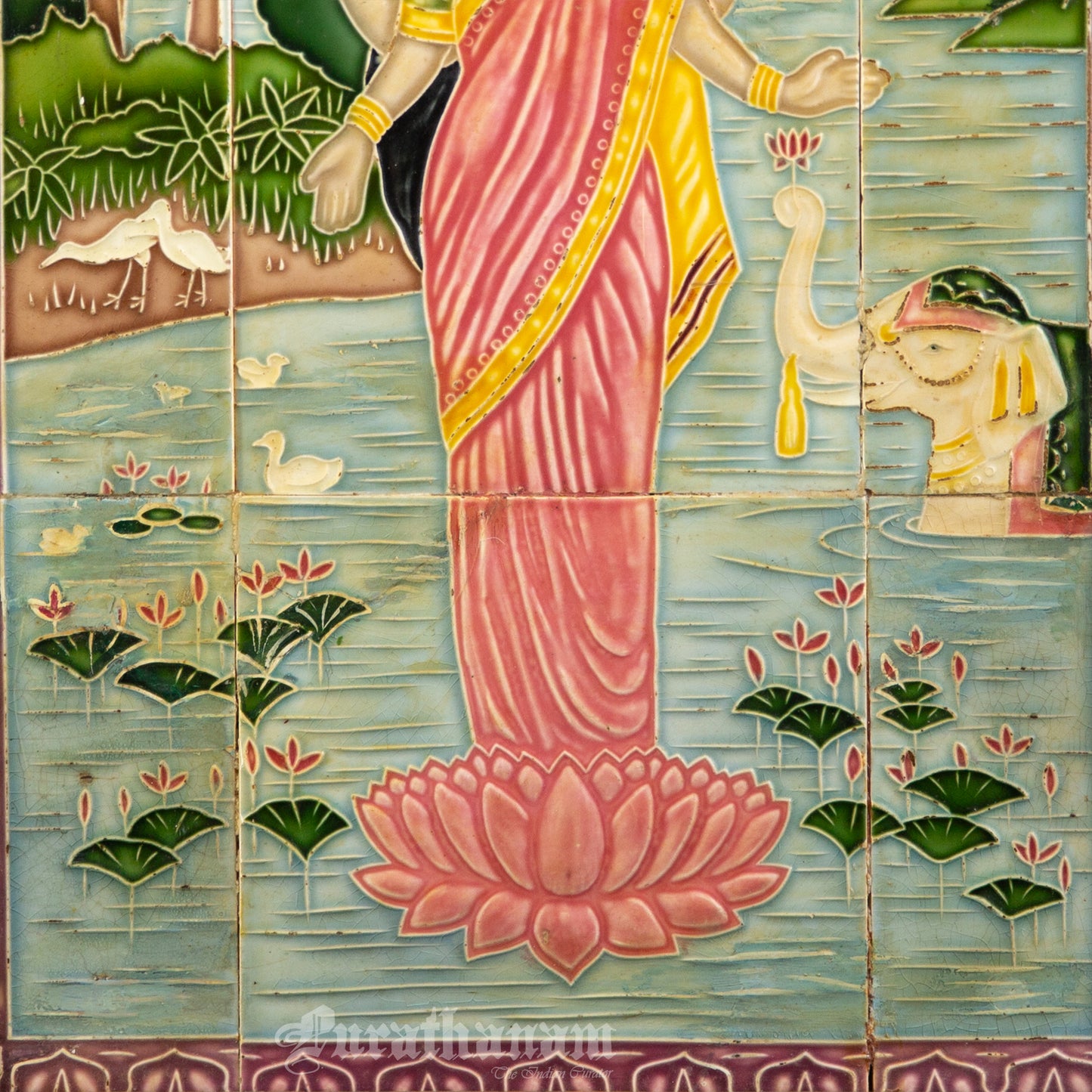 Lakshmi - Majolica -Japanese Tile