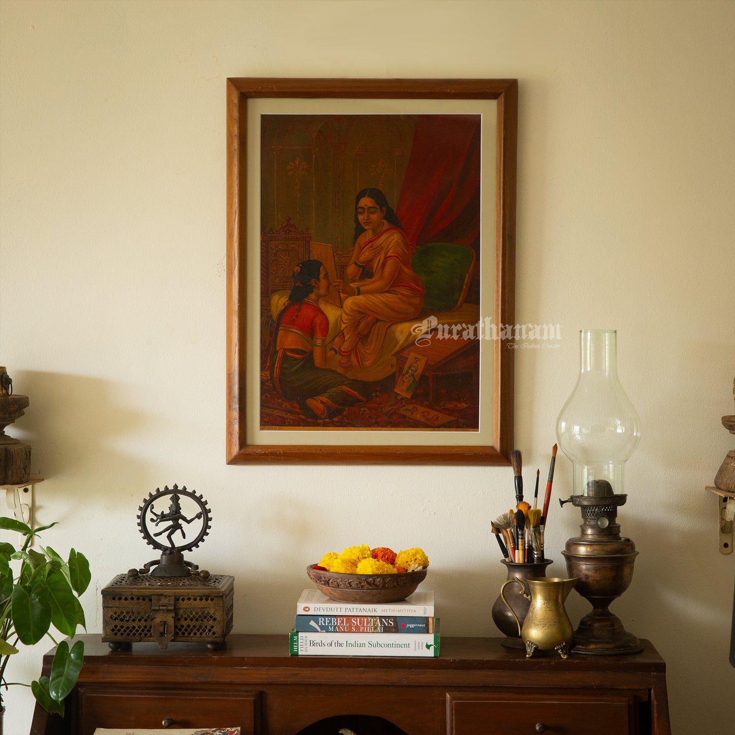 Chitralekha by Ravi Varma - Oleograph Print