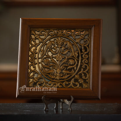 Decorative Parrot Brass Plate - Mirror
