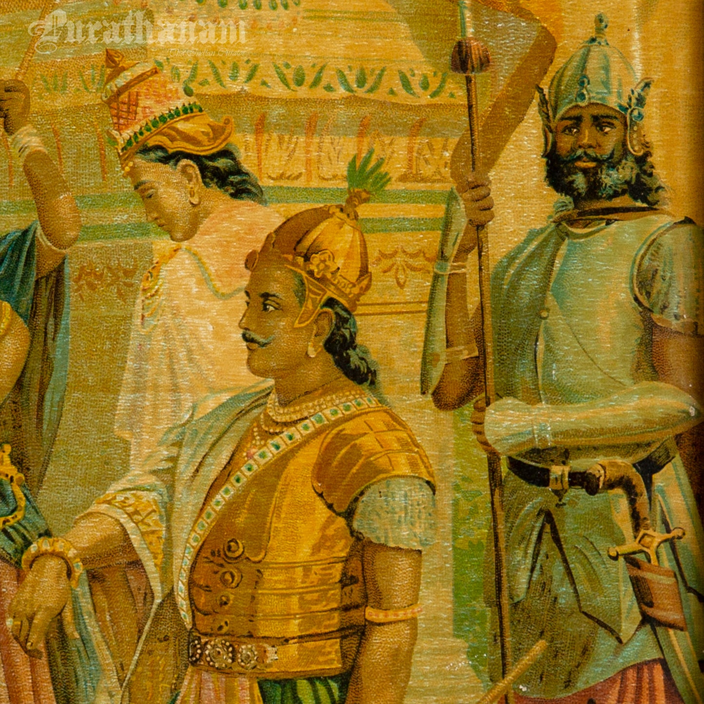 Indrajeet Vijay by Ravi Varma- Oleograph Print