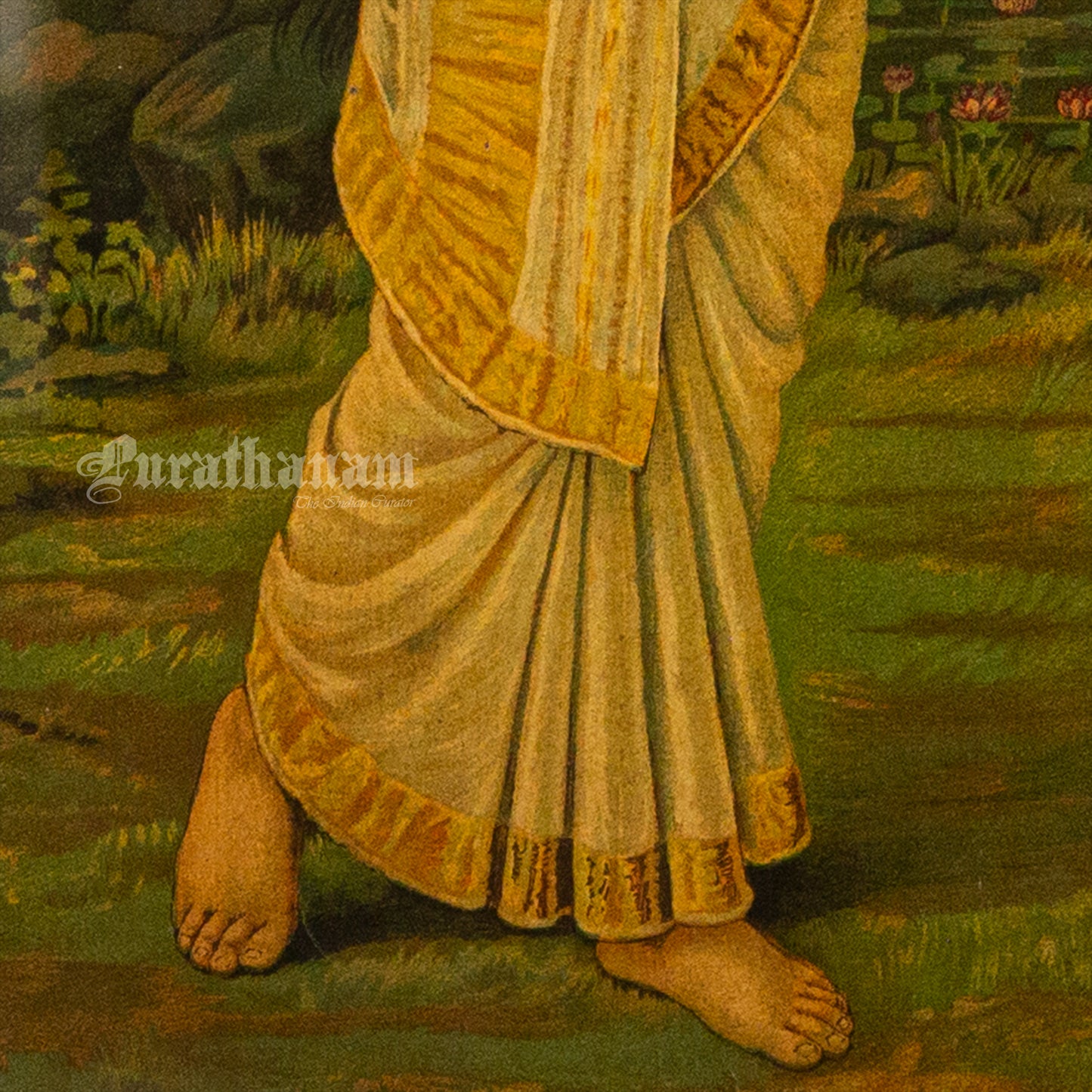 Shakuntala Janam  by Ravi Varma   (Oleograph Print)