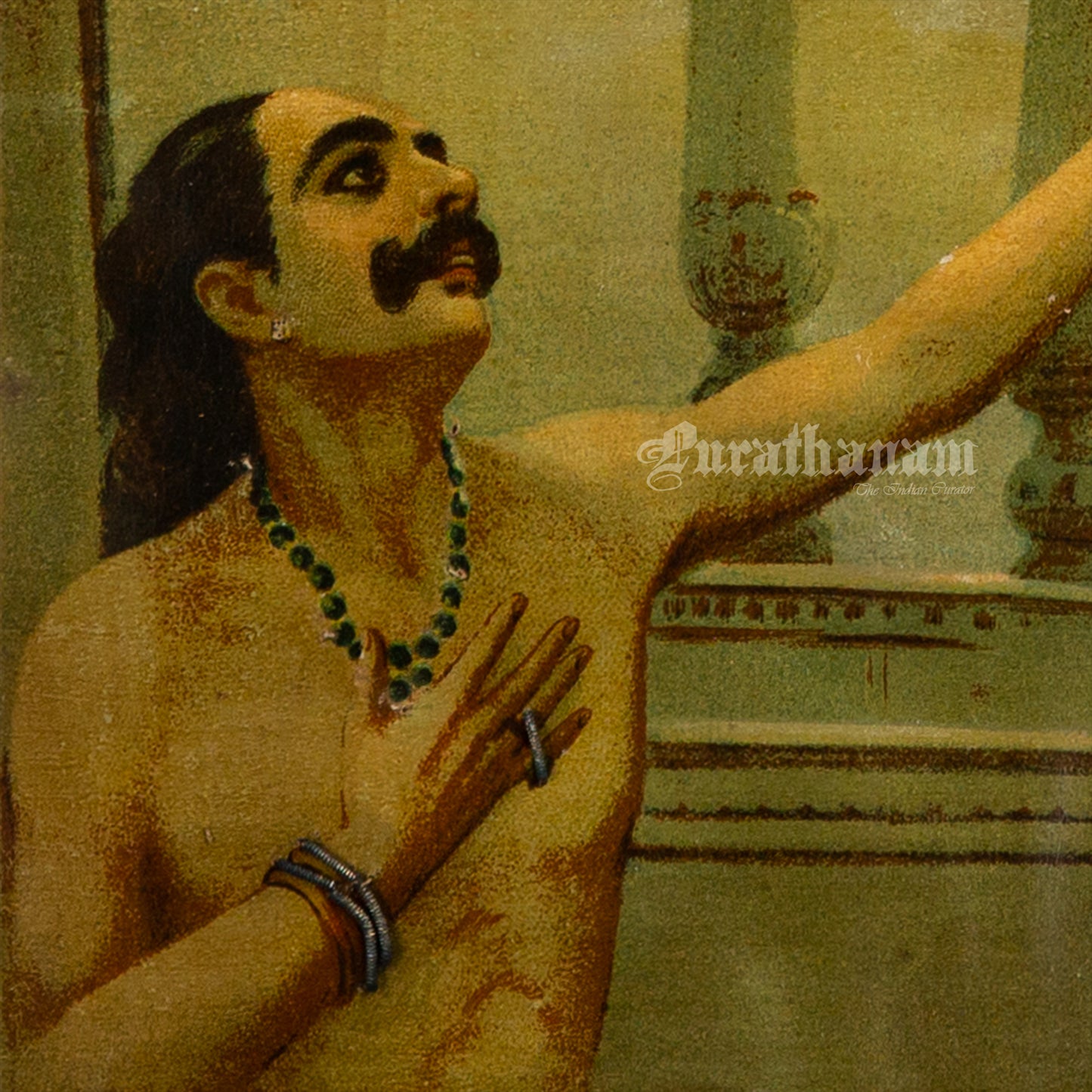 Urvashi by Ravi Varma - Oleograph Print (Embellished)