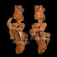 Celestial Musician Wooden brackets - Pair