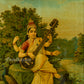 Saraswati - Oleograph Print (Ravi Varma)