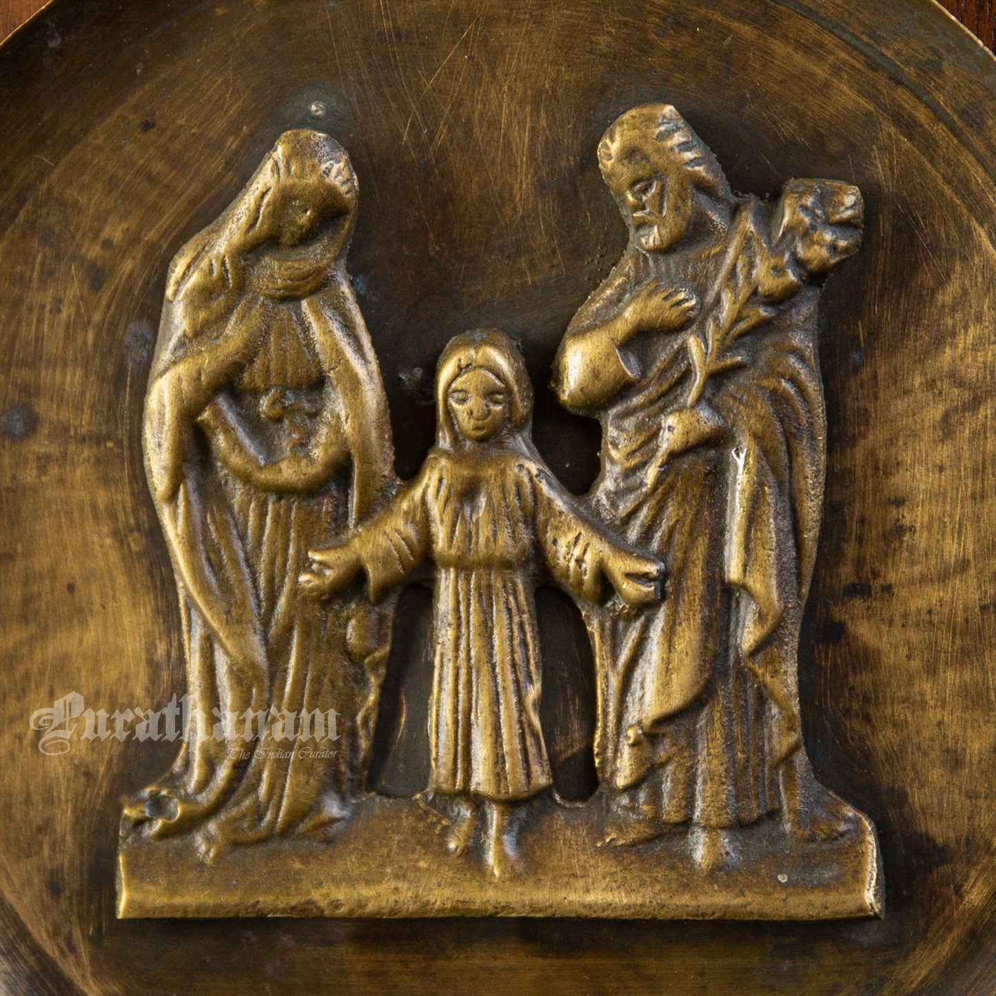 Holy Family - Plaque (Brass)