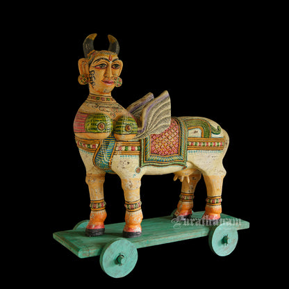 Kamadhenu - Wooden sculpture