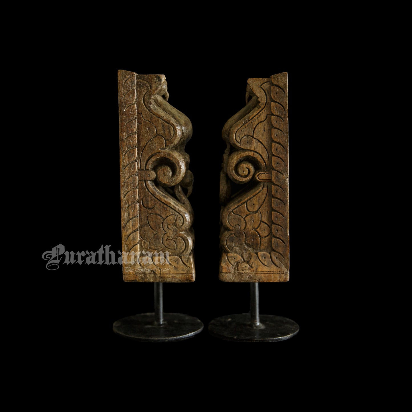 Peacock Bracket Corbels - Pair
