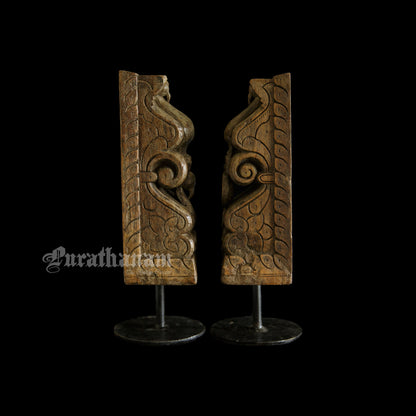 Peacock Bracket Corbels - Pair