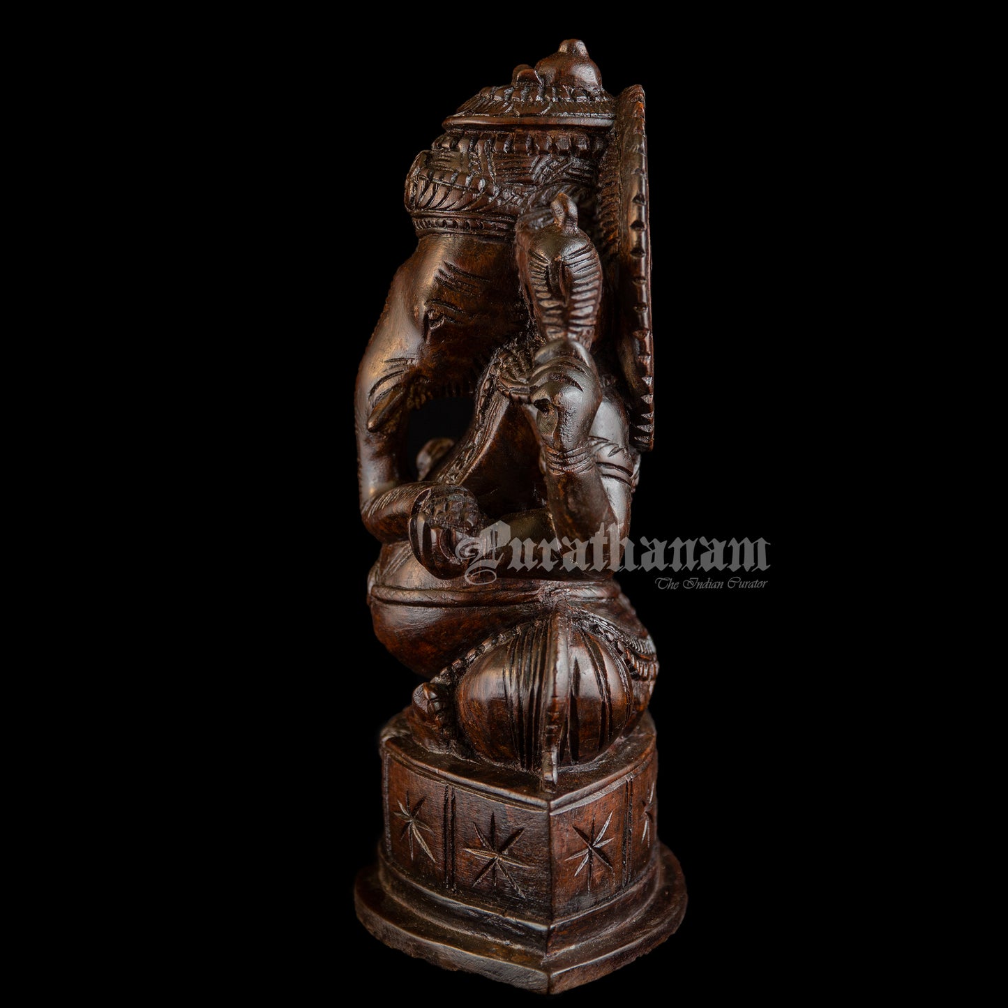 Ganapati - Rose Wood sculpture