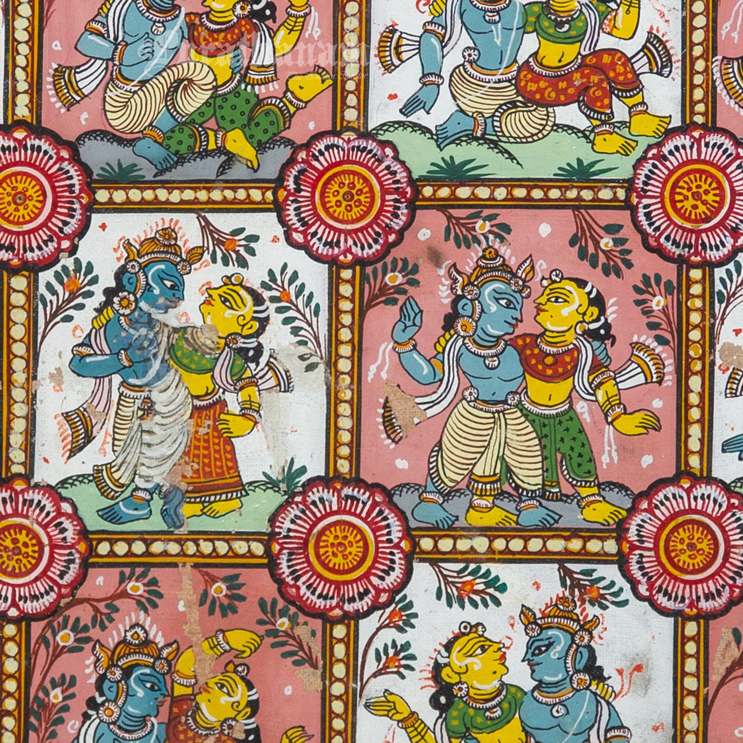 Krishna Leela - Patachitra Painting