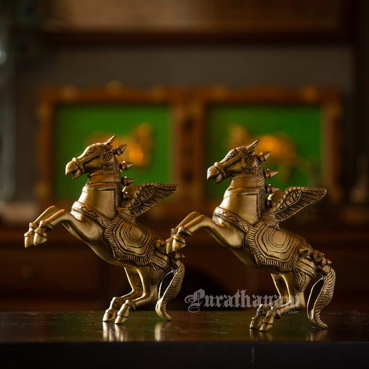 Flying Celestial Horses - Brass