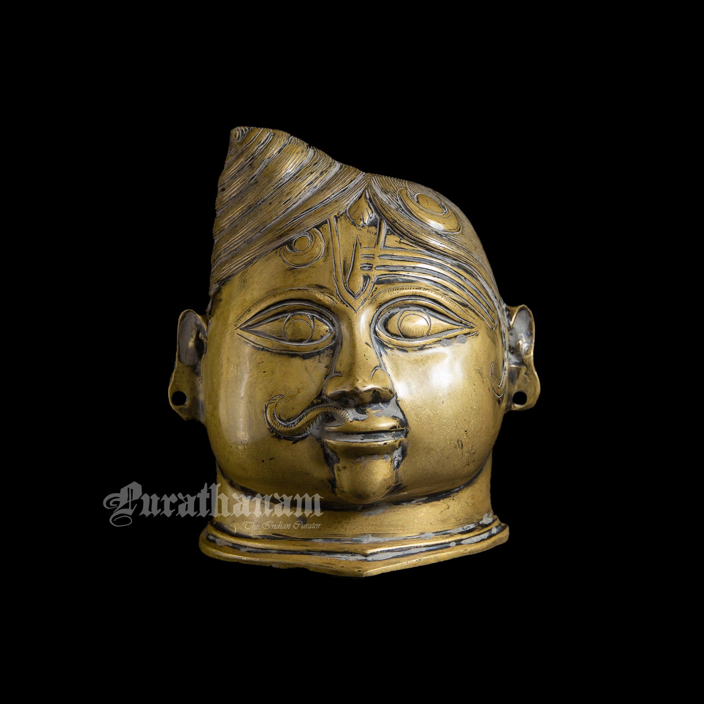 Ardhanarishvara head  / Mukhalingam Brass