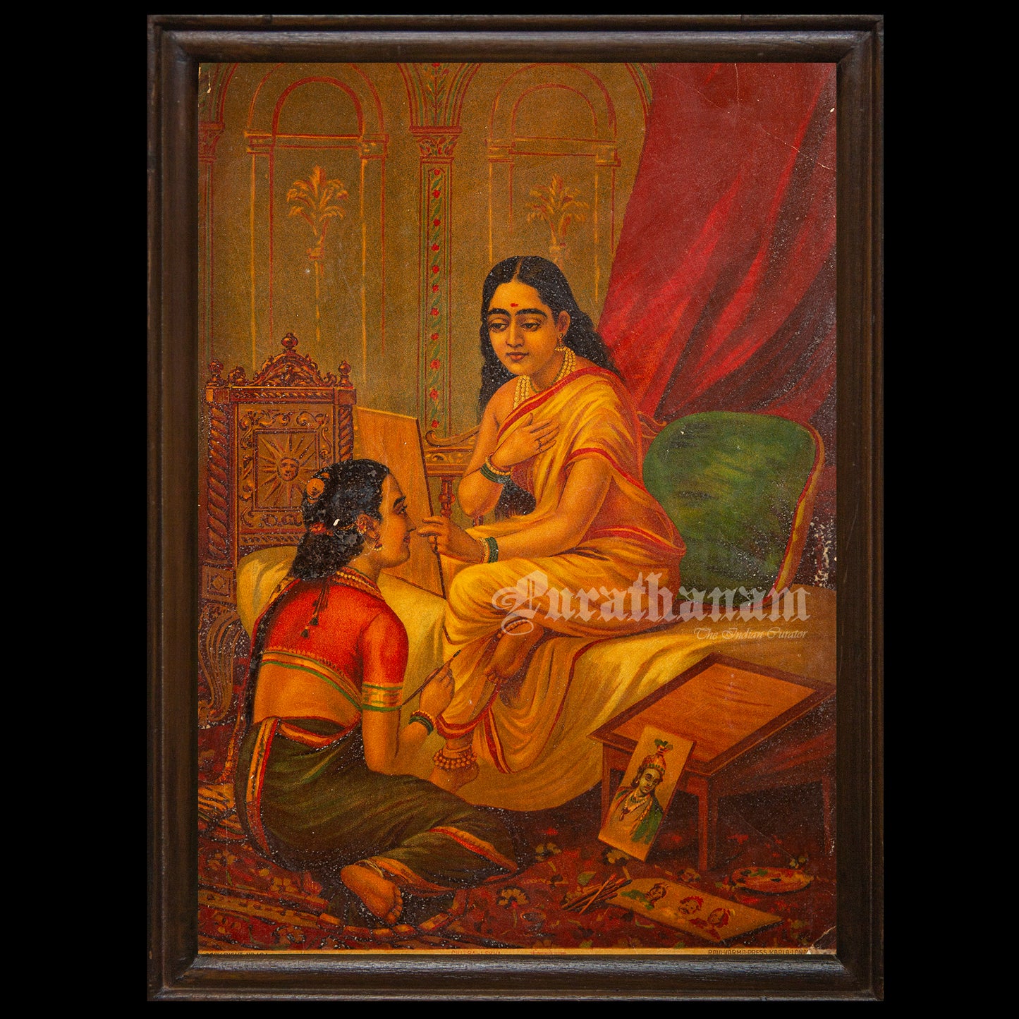 Chitralekha - by Ravi Varma (Oleograph Print)