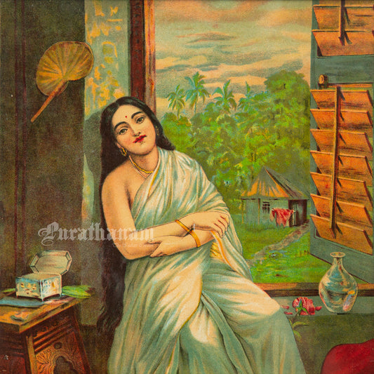 Manorama by Ravi Varma ( Lithograph Print)