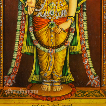 Thirupathi Venkateswarar  by K.S. Siddalingaswamy- Oleograph Print (Embellished)