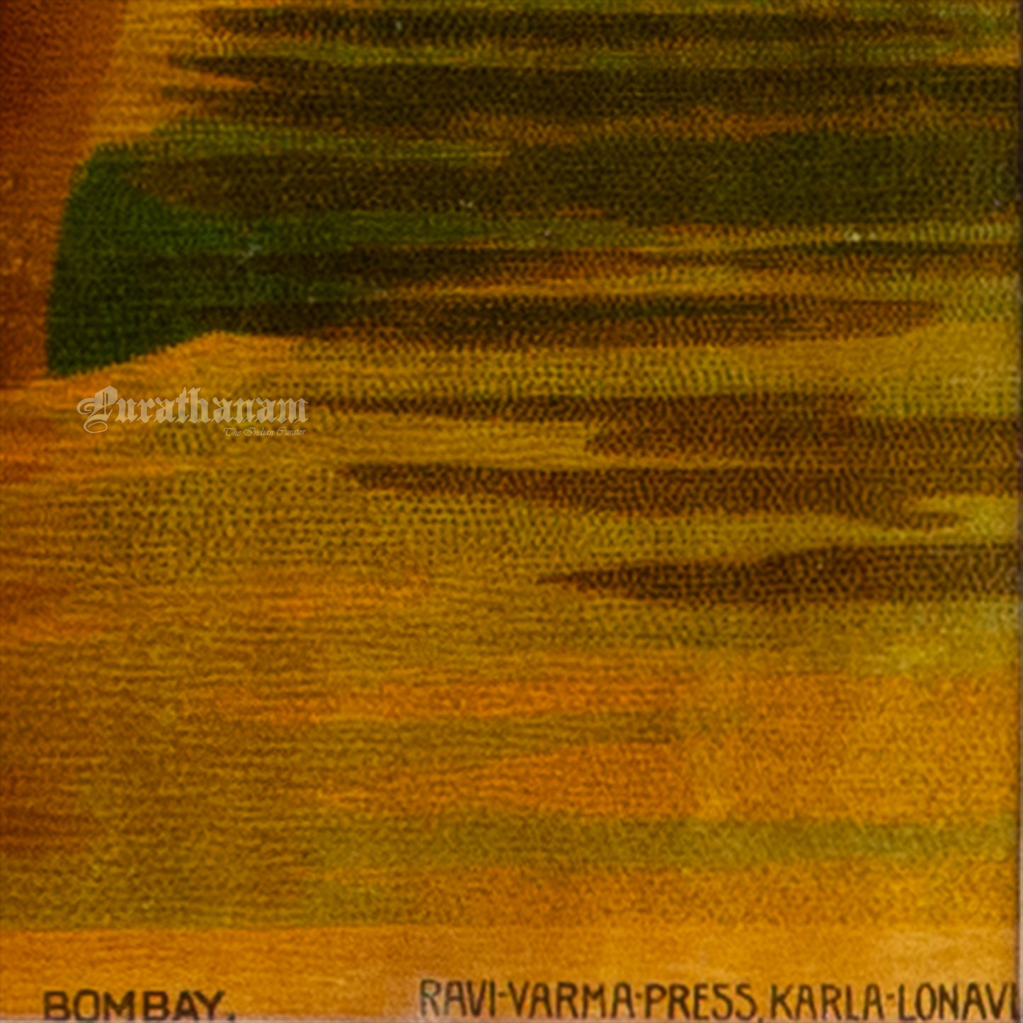 King Shantanu and Matsyagandha by Ravi Varma - Oleograph Print
