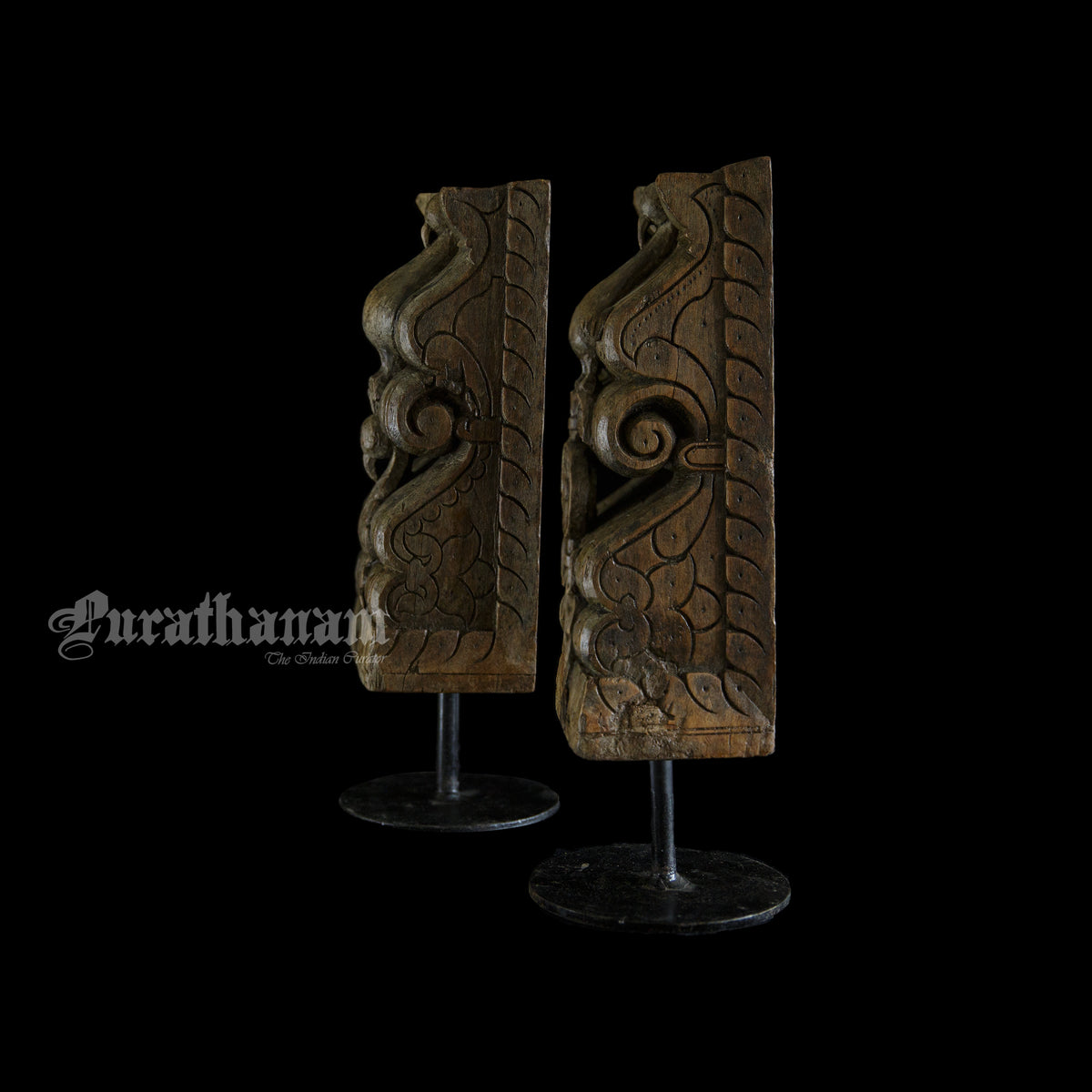 Peacock Bracket Corbels - Pair