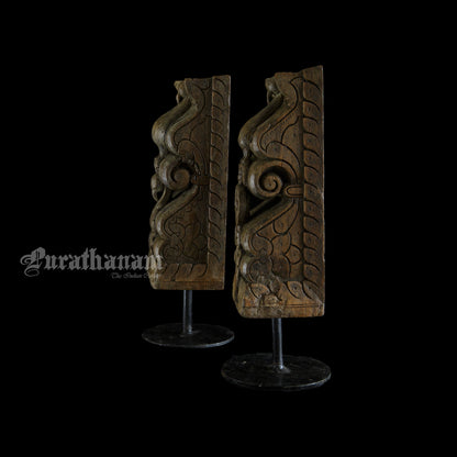Peacock Bracket Corbels - Pair