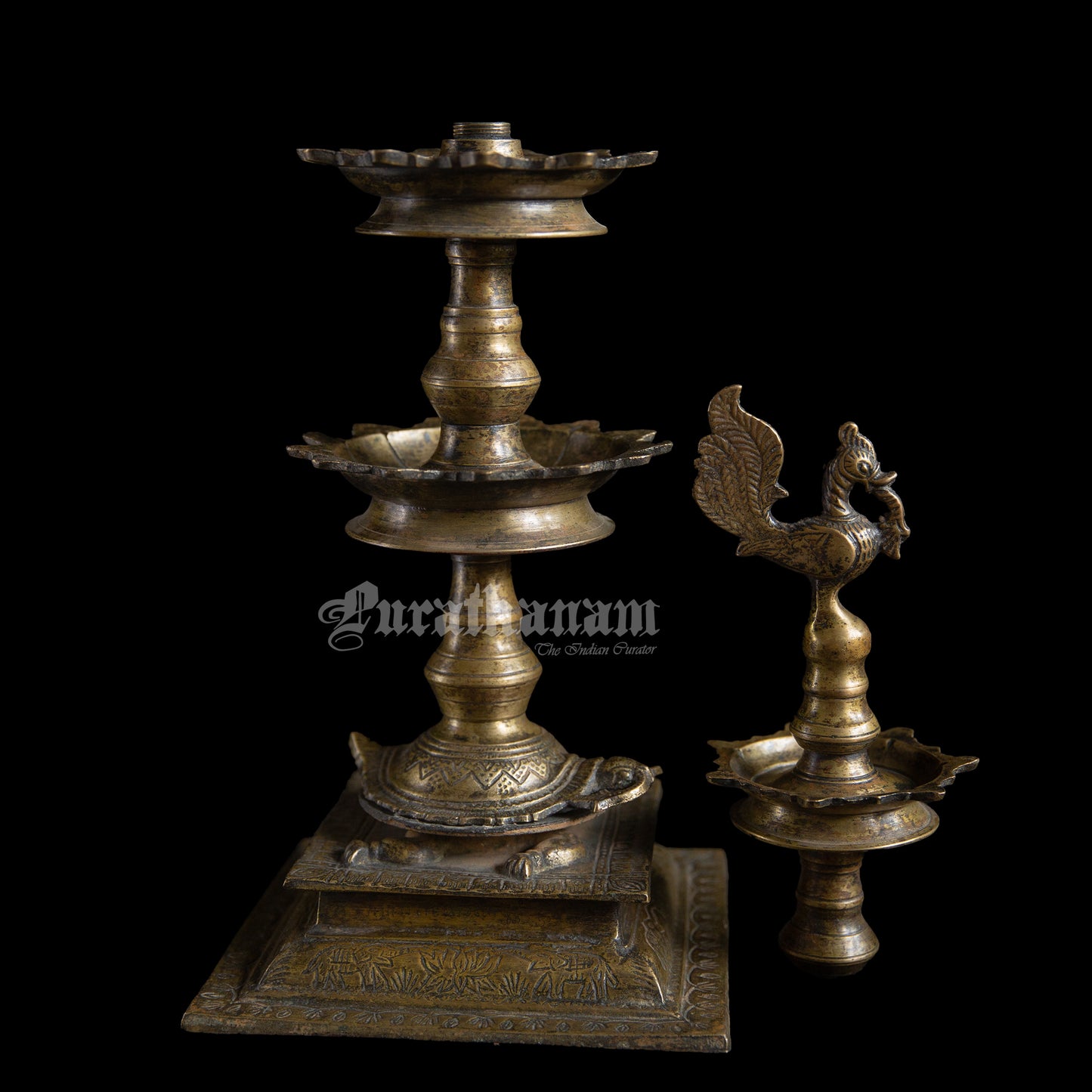Annapakshi Kuthuvilakku - Brass ( Oil Lamp)