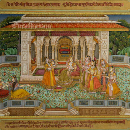 Royal Zenana Scene – Miniature Painting